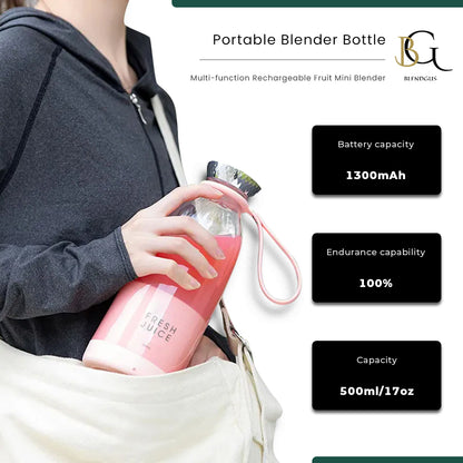 500ml/17oz Portable Blender Bottle Plus - Blendgus