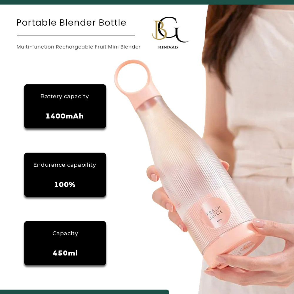 450ml/15.8oz Portable Blender Bottle - 2024 New Model