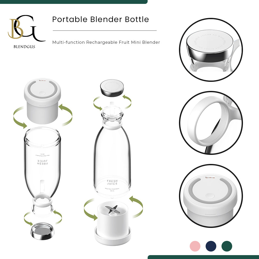 350ml/11.8oz Portable Blender Bottle - Blendgus